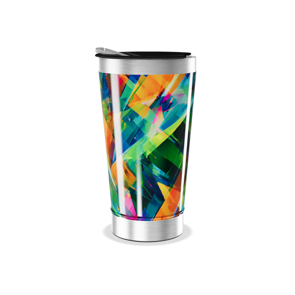 Copo Térmico - Estampa Geométrica Colorida