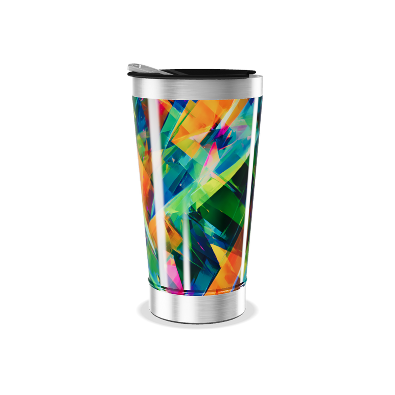 Copo Térmico - Estampa Geométrica Colorida