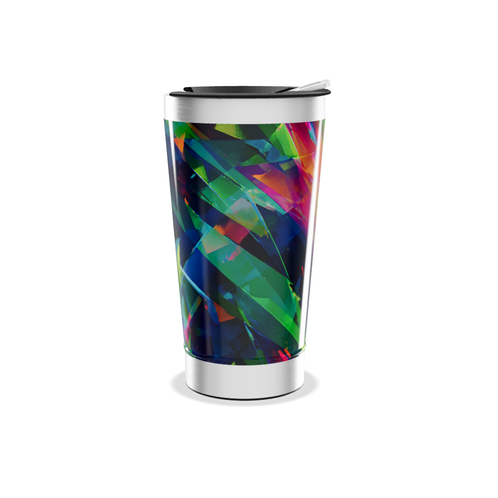 Copo Térmico - Estampa Geométrica Colorida