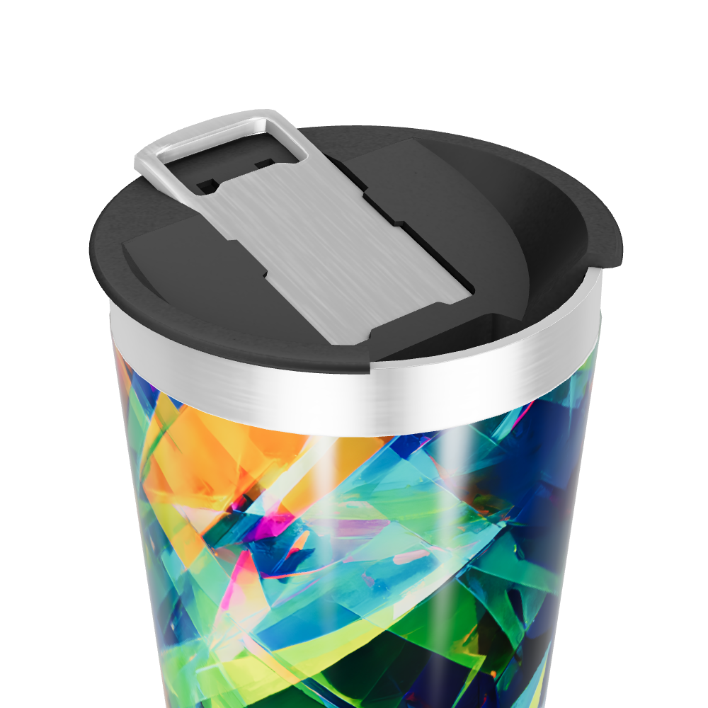 Copo Térmico - Estampa Geométrica Colorida