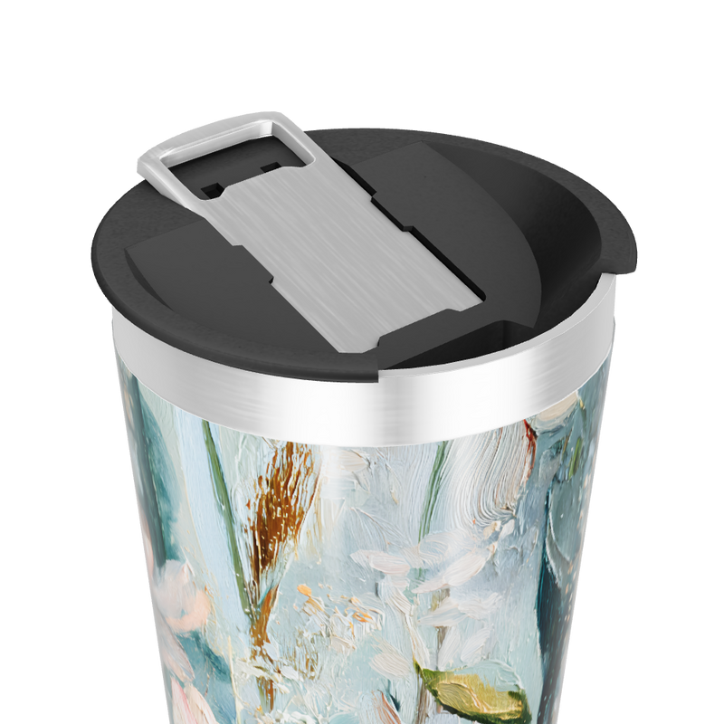 Copo Térmico - Floral Aquarela Aço Inox