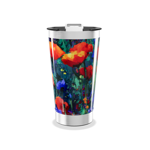 Copo Térmico - Estampa Floral Colorida