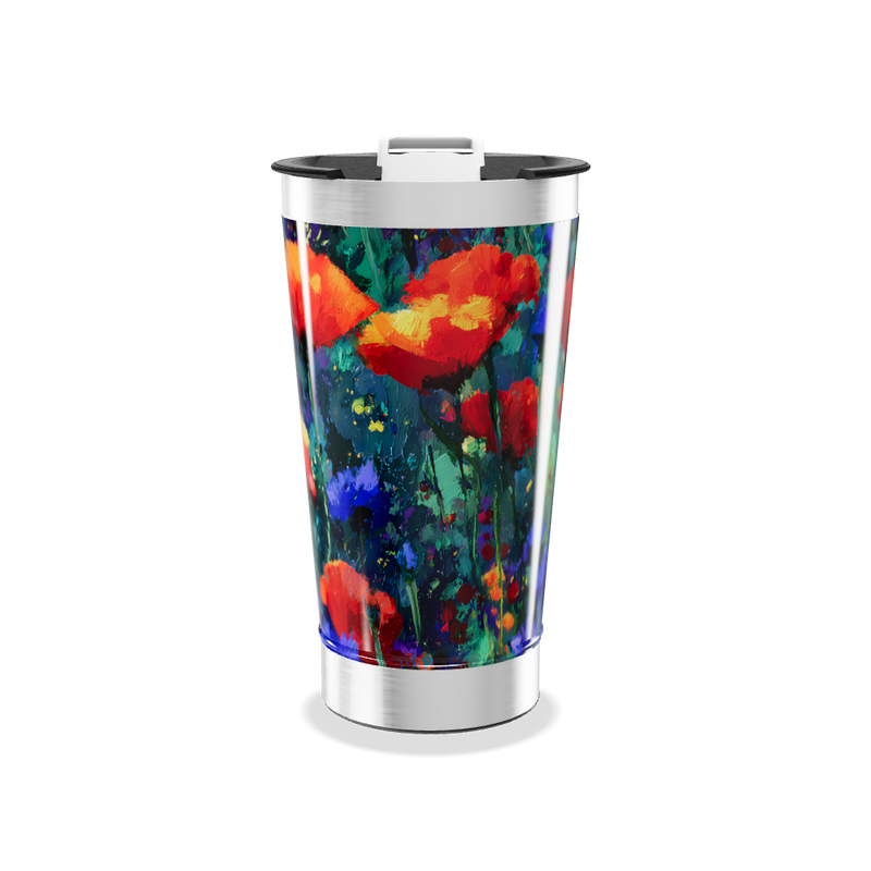 Copo Térmico - Estampa Floral Colorida