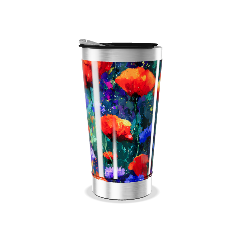 Copo Térmico - Estampa Floral Colorida