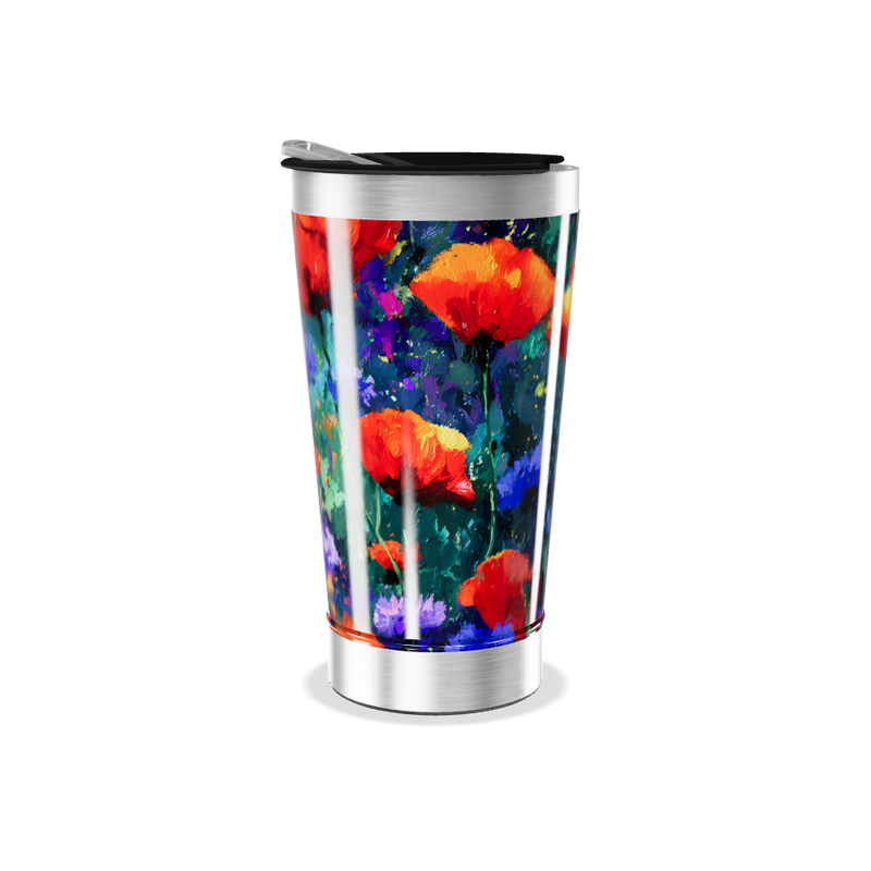 Copo Térmico - Estampa Floral Colorida