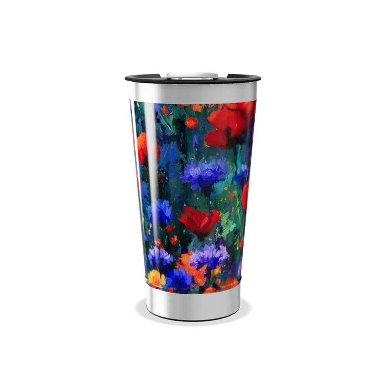 Copo Térmico - Estampa Floral Colorida