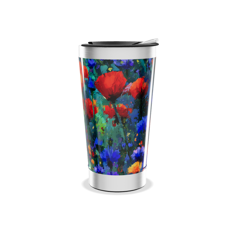 Copo Térmico - Estampa Floral Colorida