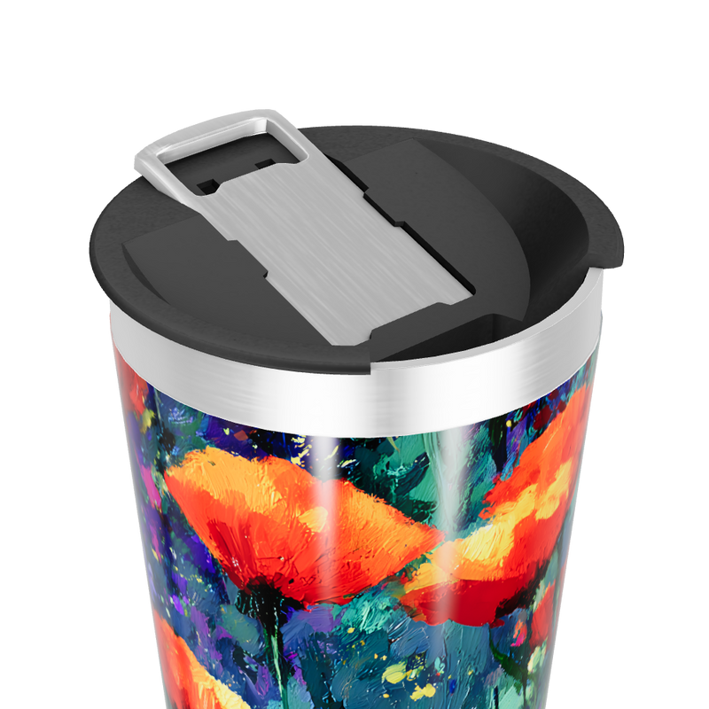 Copo Térmico - Estampa Floral Colorida