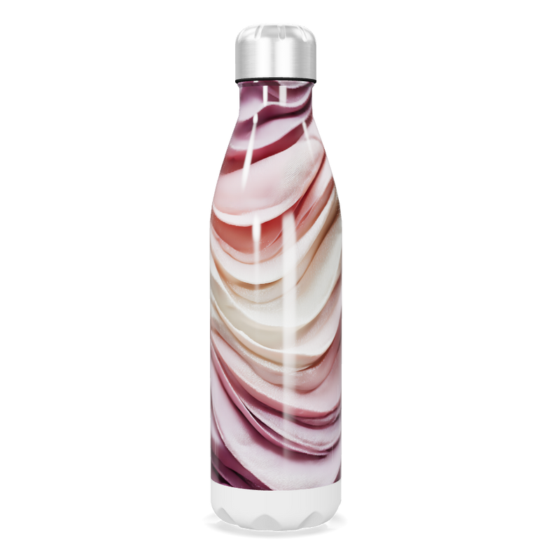 Garrafa Inox Estampada - Tons Rosa e Bege