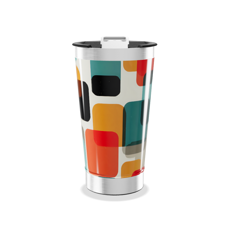 Copo Térmico - Estampa Geométrica Colorida