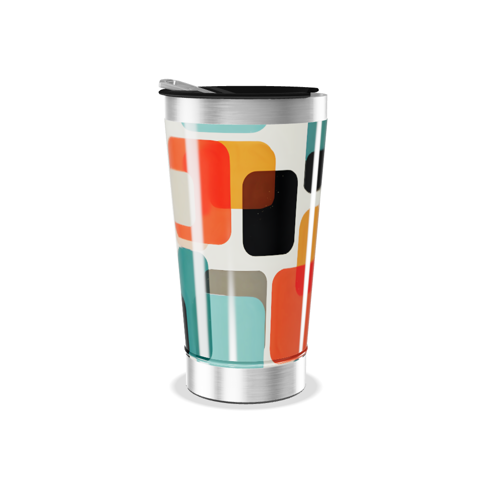 Copo Térmico - Estampa Geométrica Colorida