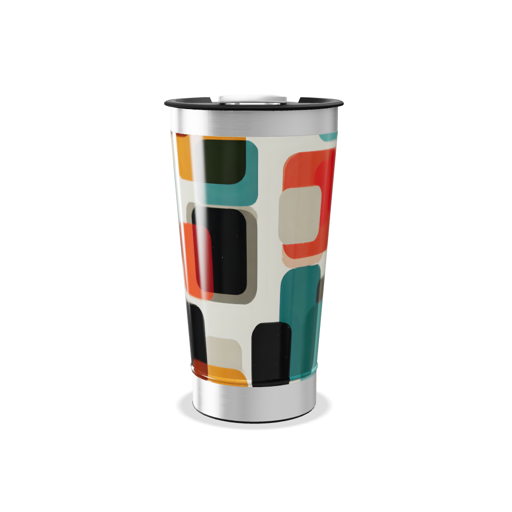 Copo Térmico - Estampa Geométrica Colorida