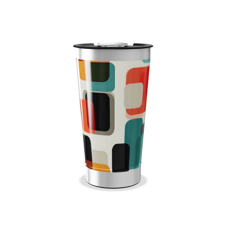 Copo Térmico - Estampa Geométrica Colorida