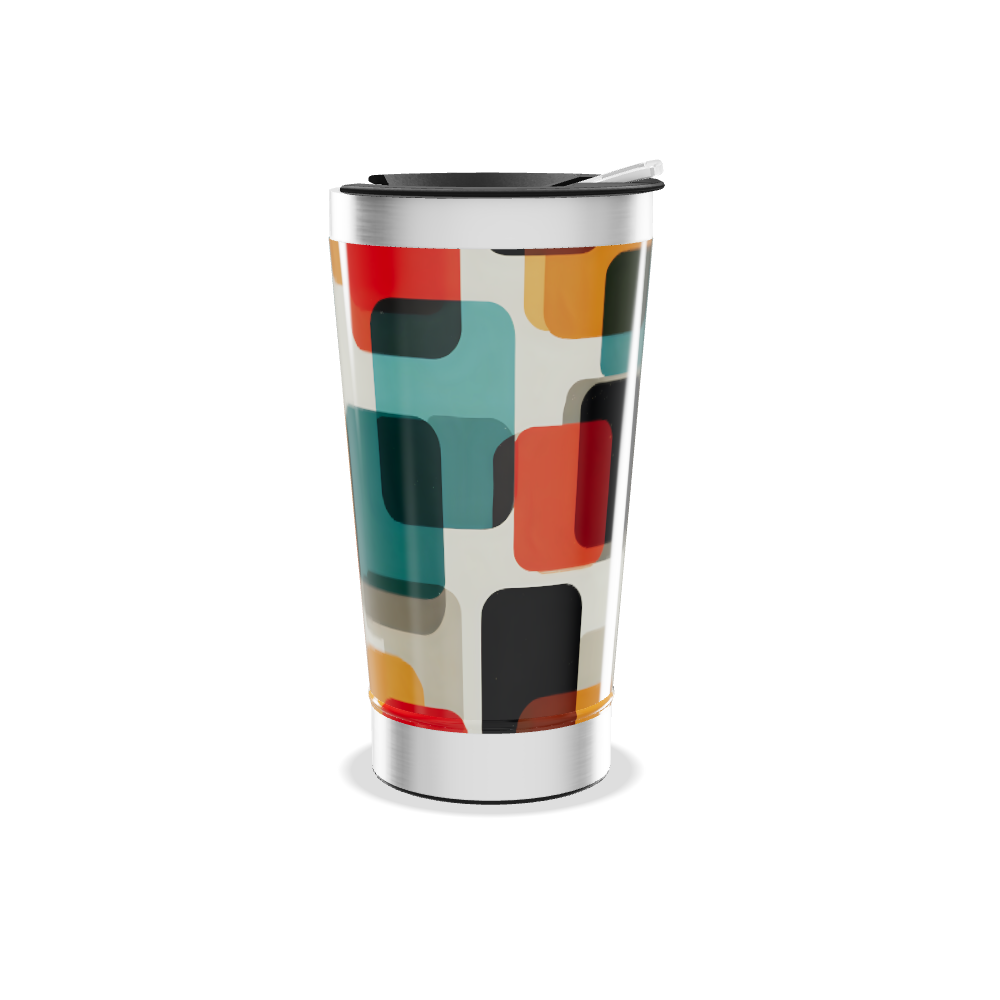 Copo Térmico - Estampa Geométrica Colorida