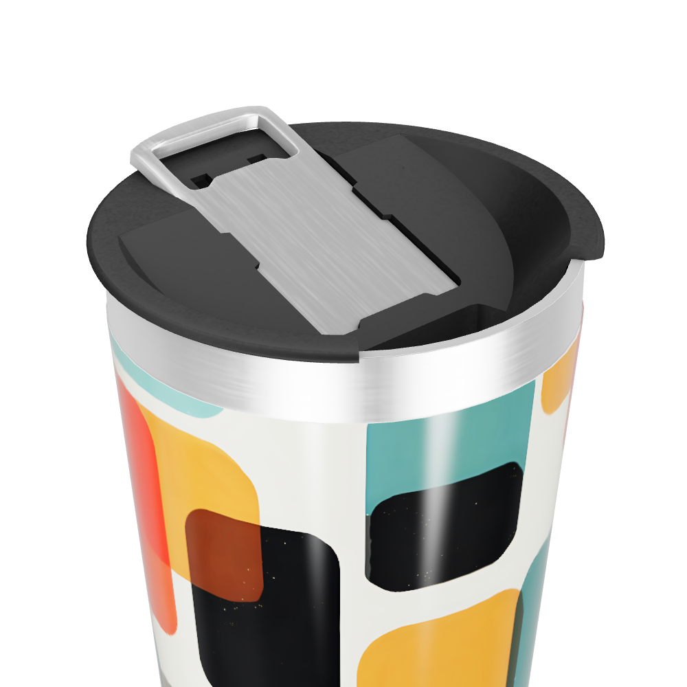 Copo Térmico - Estampa Geométrica Colorida