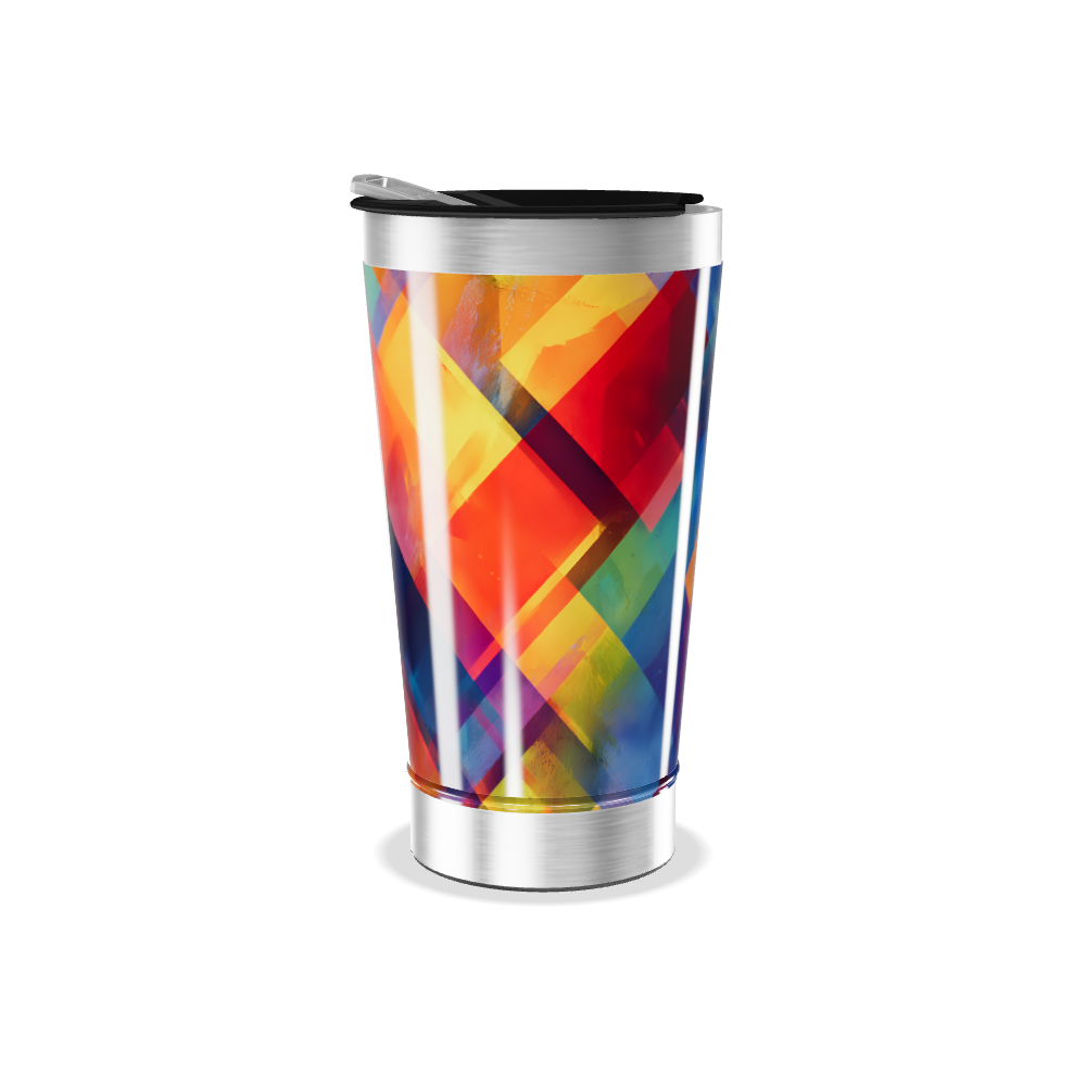 Copo Térmico - Colorido com Geometria
