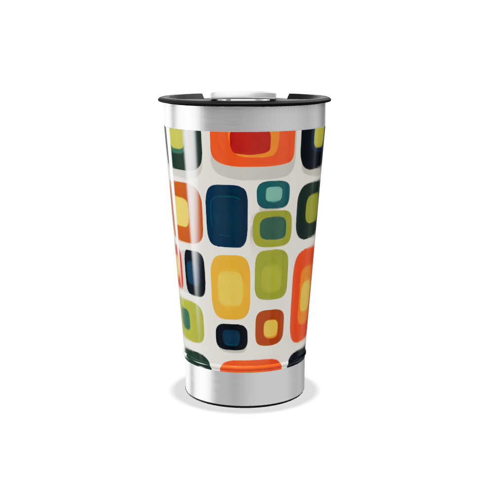 Copo Térmico - Estampa Geométrica Colorida