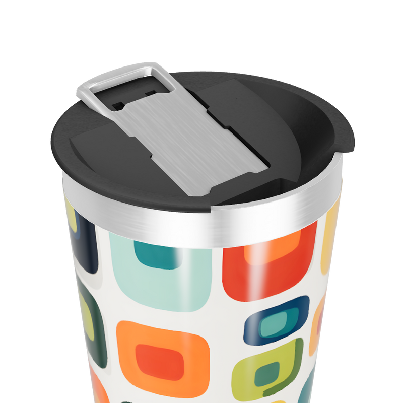 Copo Térmico - Estampa Geométrica Colorida