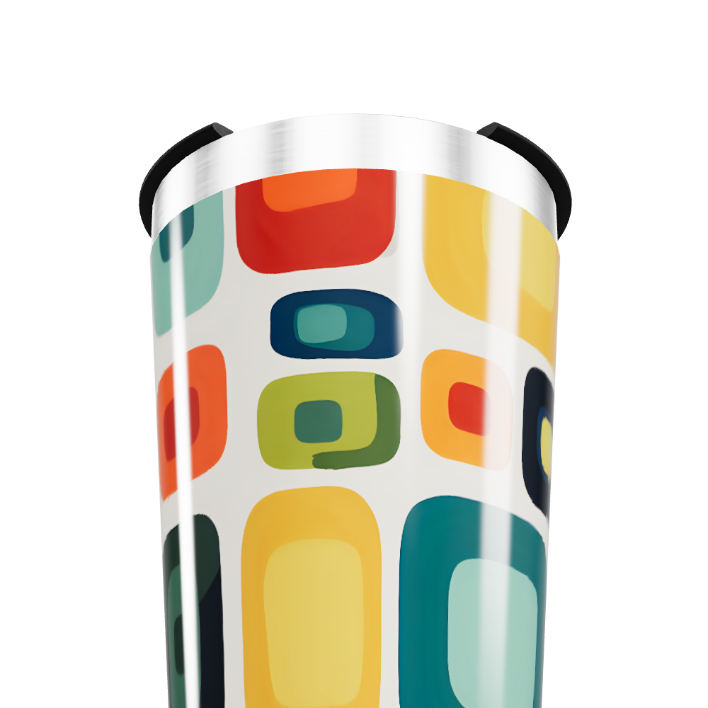 Copo Térmico - Estampa Geométrica Colorida