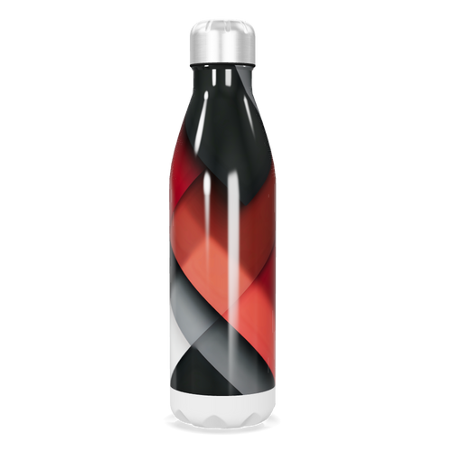 Garrafa Inox - Vermelha e Preta com Design Moderno