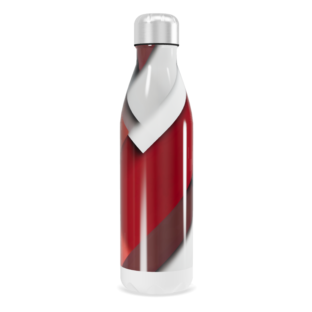 Garrafa Inox - Vermelha e Preta com Design Moderno