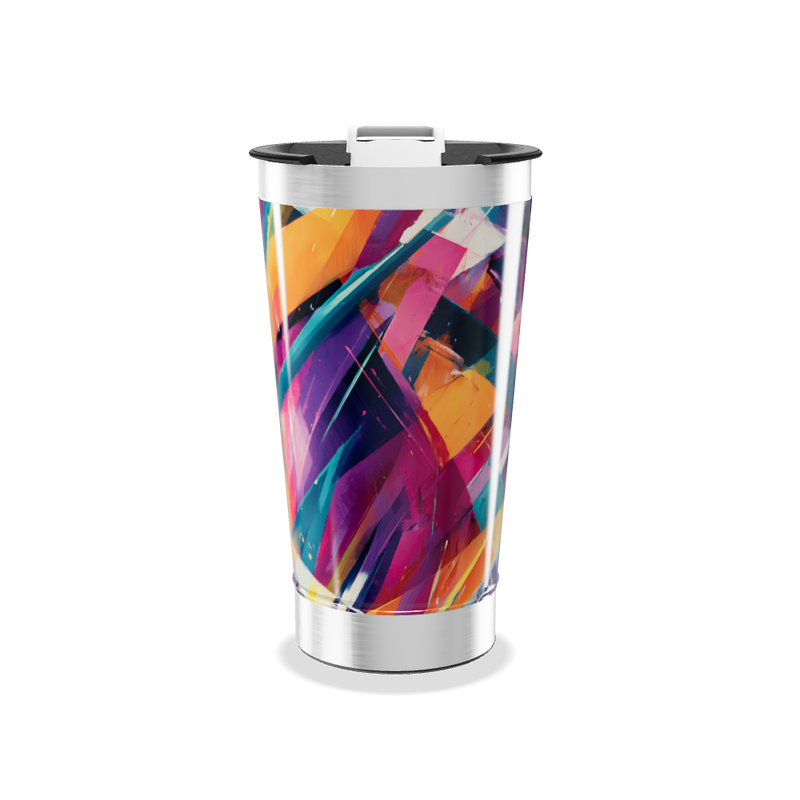 Copo Térmico - Estampa Colorida Abstrata