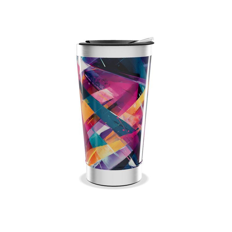 Copo Térmico - Estampa Colorida Abstrata
