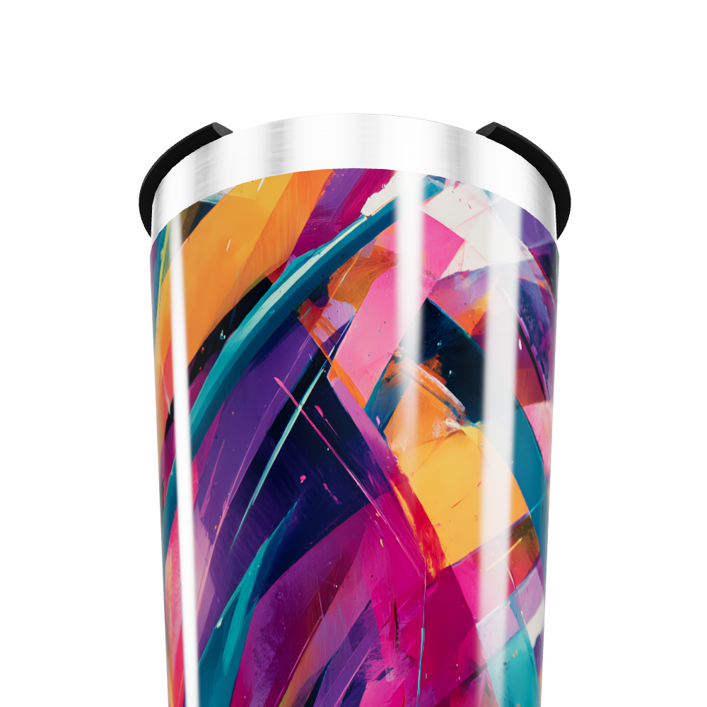 Copo Térmico - Estampa Colorida Abstrata