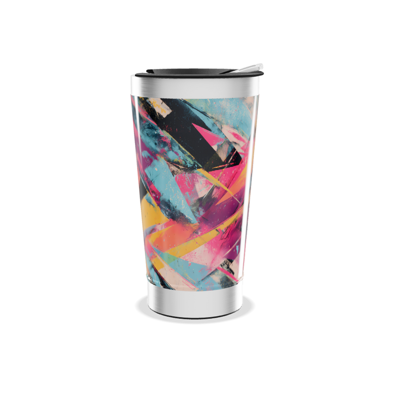 Copo Térmico - Estampa Colorida Abstrata
