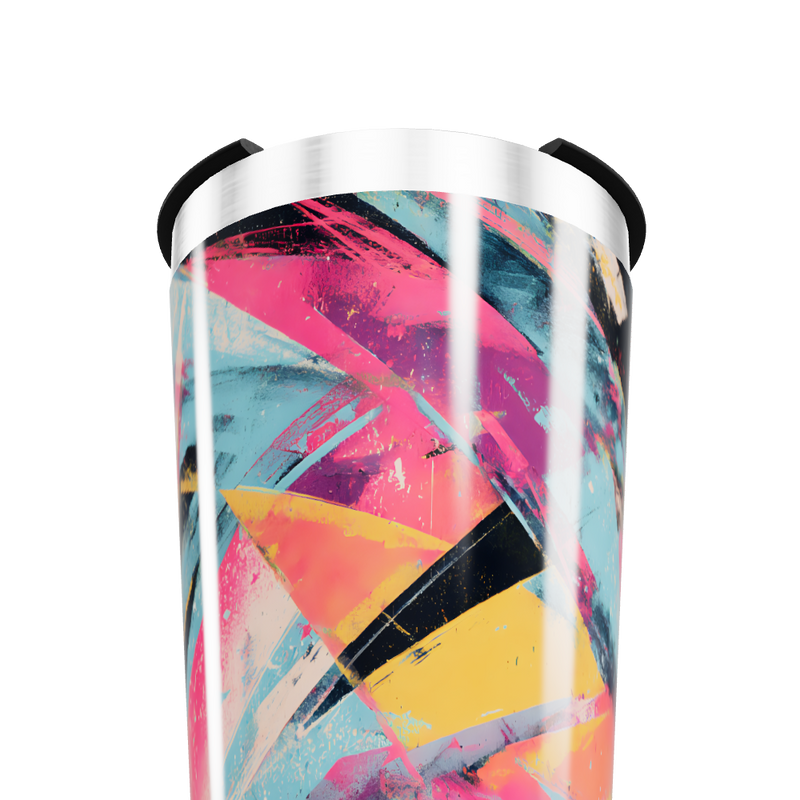 Copo Térmico - Estampa Colorida Abstrata