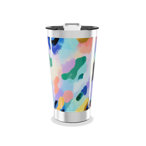 Copo Térmico - Estampa Abstrata Colorida