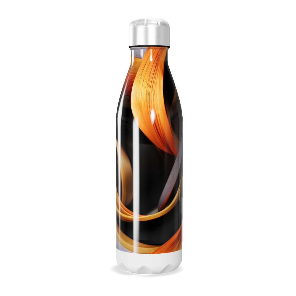 Garrafa Inox - Estampa Abstrata Colorida