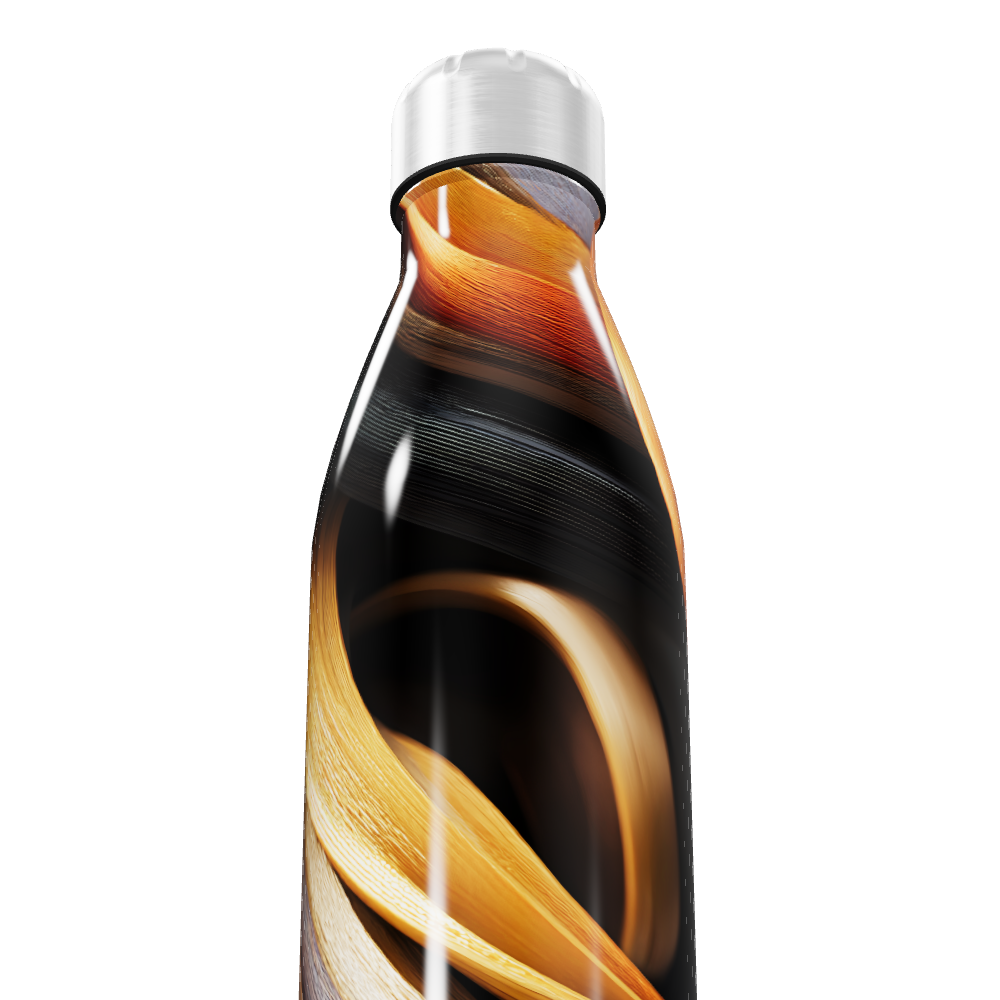 Garrafa Inox - Estampa Abstrata Colorida