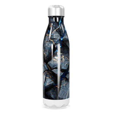 Garrafa Inox - Estampa Mármore Azul