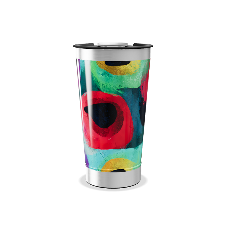 Copo Térmico - Arte Colorida Aço Inox