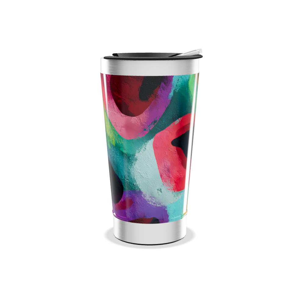 Copo Térmico - Arte Colorida Aço Inox