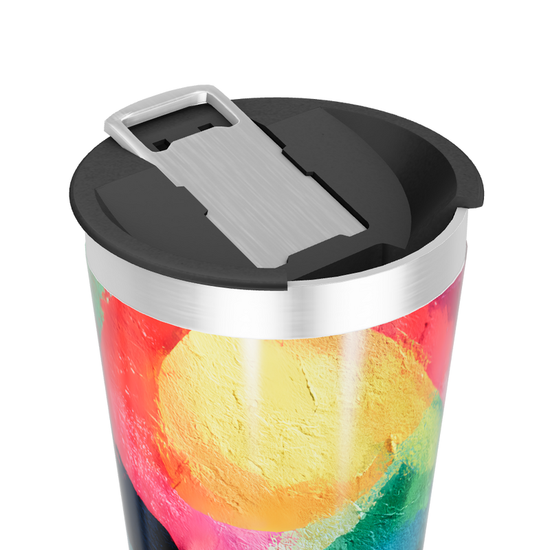 Copo Térmico - Arte Colorida Aço Inox