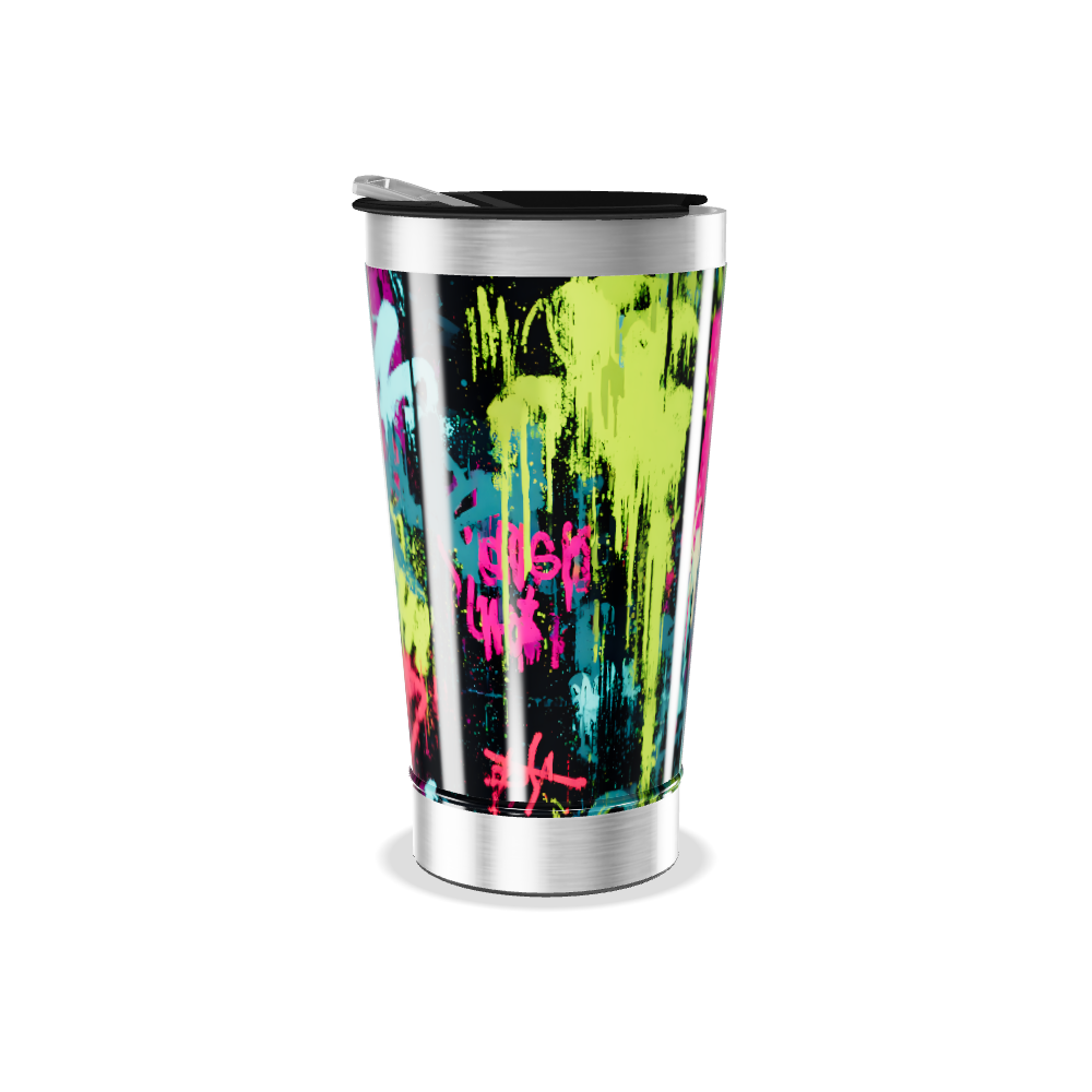 Copo Térmico - Estampa Grafite Colorido