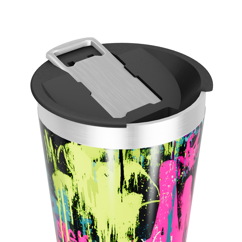 Copo Térmico - Estampa Grafite Colorido