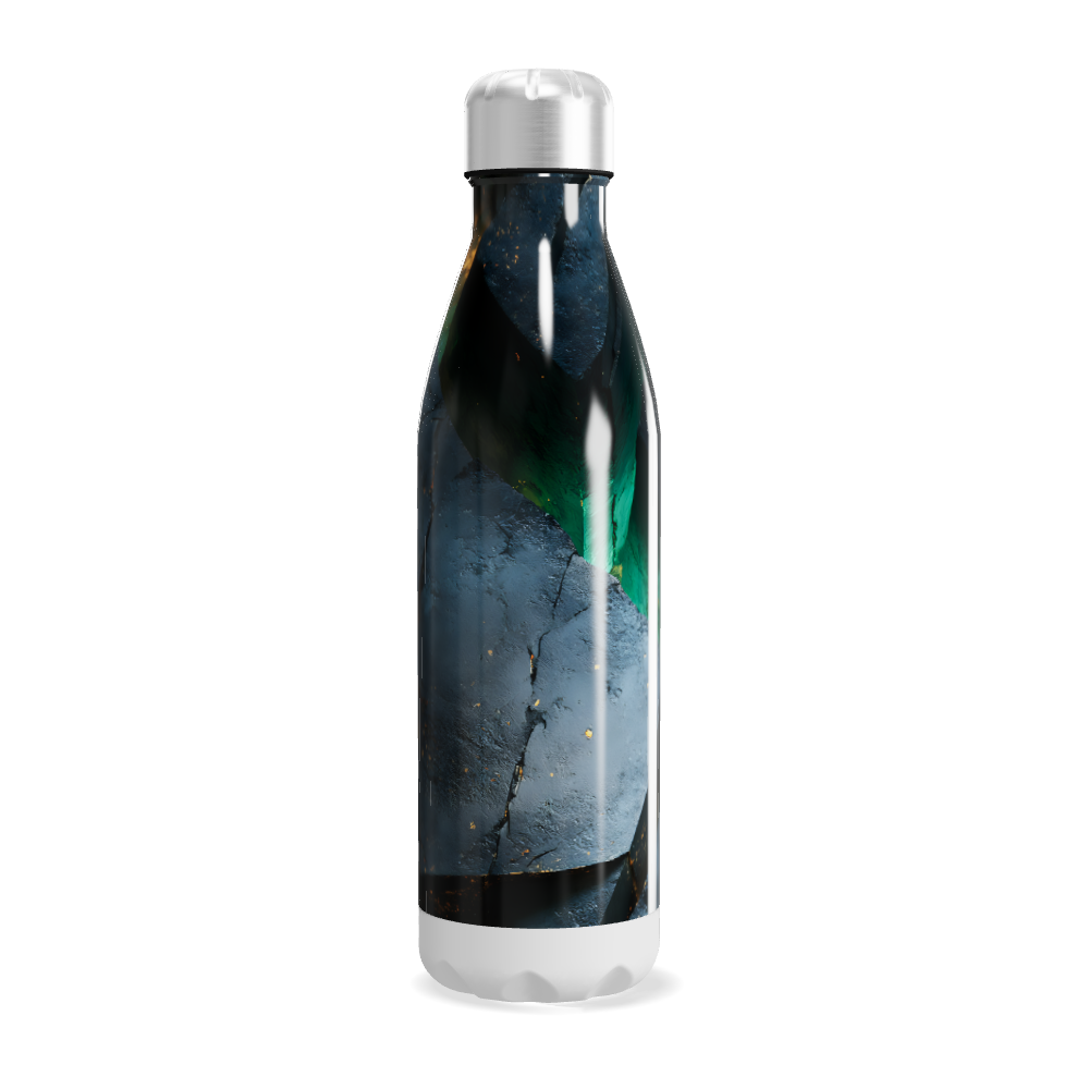 Garrafa Inox - Estampa Azul Verde