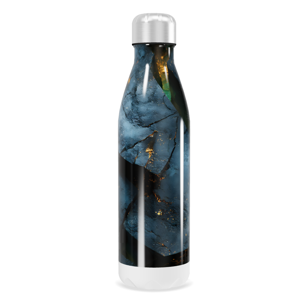 Garrafa Inox - Estampa Azul Verde