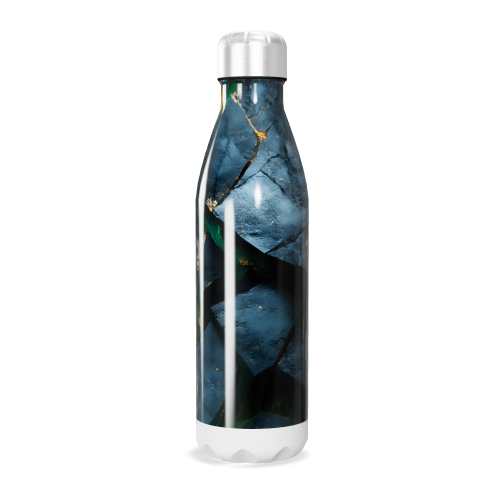 Garrafa Inox - Estampa Azul Verde