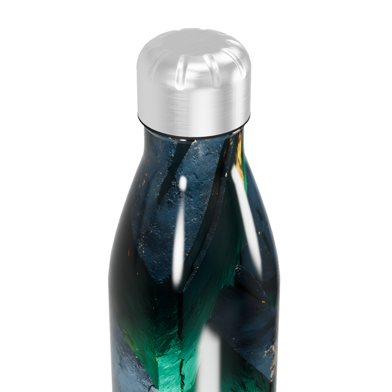 Garrafa Inox - Estampa Azul Verde