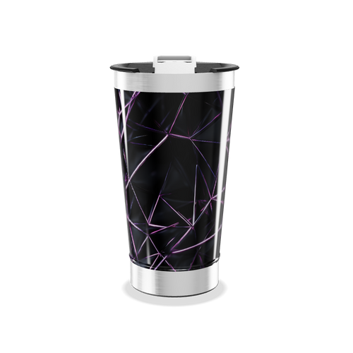 Copo Térmico - Preto com Geometria