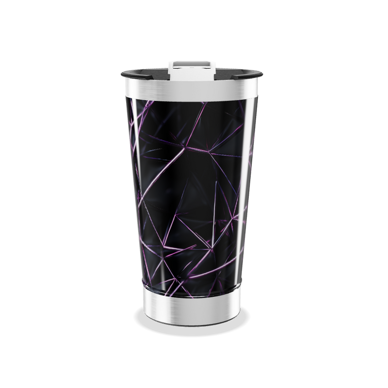 Copo Térmico - Preto com Geometria