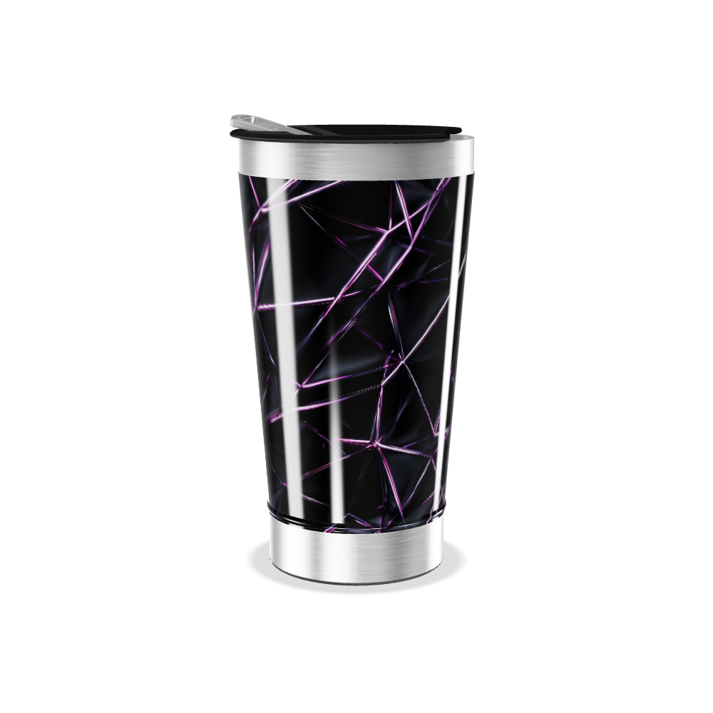 Copo Térmico - Preto com Geometria