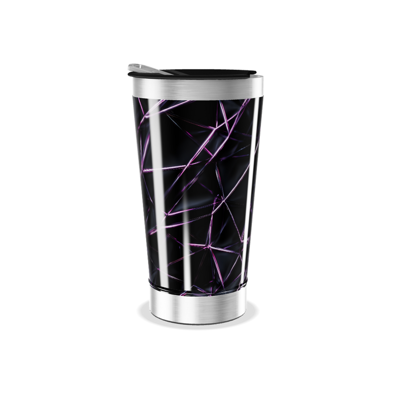 Copo Térmico - Preto com Geometria