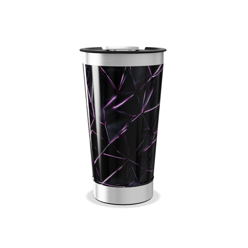 Copo Térmico - Preto com Geometria