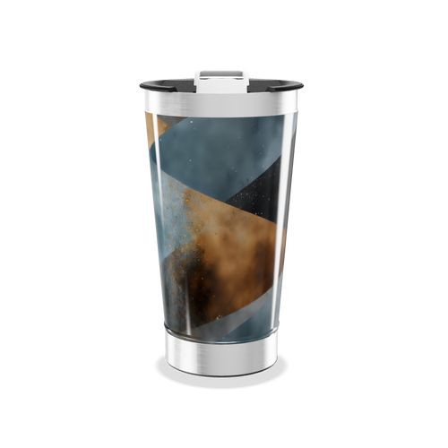 Copo Térmico - Aço Inox Estampa Abstrata