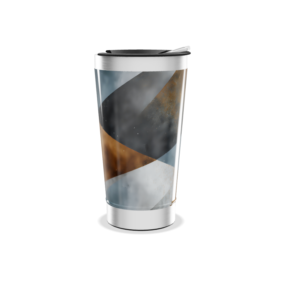 Copo Térmico - Aço Inox Estampa Abstrata